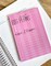 Big Plans Pink Stripe Notepad - 4x6 Inches (*Notepad Only*) (NPE004)